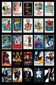 Poster James Bond - 25 Films, (61 x 91.5 cm)