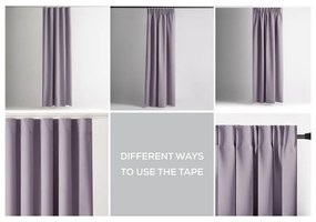 Draperie roz prăfuit termoizolantă/dimout (semi-opacă) 140x270 cm Kierra – Restilo