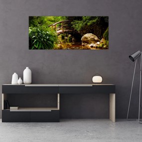 Tablou - Pod prin râu (120x50 cm)