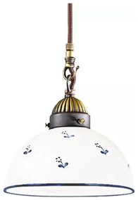 Lustră pe cablu Kolarz 731.30.16 NONNA 1xE27/75W/230V d. 20 cm albastru