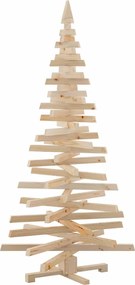 vidaXL Brazi de Crăciun cu suport natural 180 cm Lemn masiv de pin