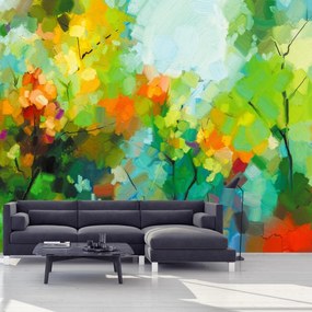 Fototapet - Pădurea, abstracție (147x102 cm)