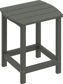 Outsunny Masă de grădină, masă de balcon rezistentă la intemperii din HDPE, masă de exterior, masă de camping pentru grădină terasă balcon 48x37x46 cm Gri | Aosom Romania