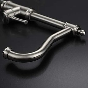Baterie Bucătărie, Inox Satinat Model CF024 – Design Modern și Funcționalitate pentru Orice Bucătărie.
