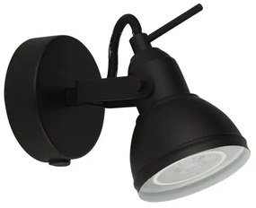 Spot de perete FOCUS 1xGU10/50W/230V negru Searchlight 1541BK