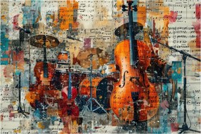 Tablou - Instrumente muzicale (90x60 cm)