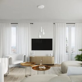 Lustră pe cablu Sollux SL.1710 HALO 3xG9/8W/230V d. 25 cm alb