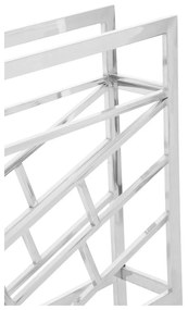 Raft pentru sticle de vin argintiu lucios din metal număr sticle 12 Barolo – Premier Housewares