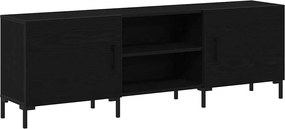 vidaXL Set comodă TV Stejar Negru 150 x 30 x 50 cm Lemn compozit