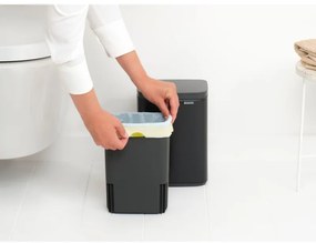 Cos pentru gunoi Brabantia Bo Small 1006622, 4 L, Deschidere lina si silentioasa, Bază antiderapantă, Negru