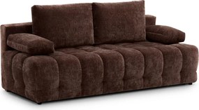 Canapea extensibilă cu ladă Tuko - chenille maro Vibe 26