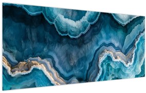 Tablou - Detaliu de acvamarin (120x50 cm)