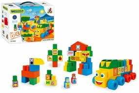 Zaruri trusa Mijlocul Blocuri plastic 70ks in cutie 40x40x15cm 12m+ Wader