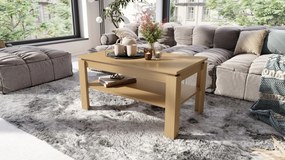 Mazzoni ASTI-R Stejar Oasis – MASĂ/MĂSUȚĂ CAFEA MODERNĂ CU BLAT EXTENSIBIL