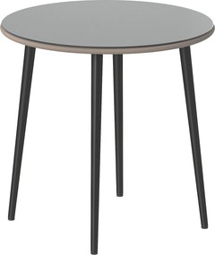 Outsunny Masă de luat masa pentru grădină cu blat din sticlă securizată cu margine din ratan cadru din oțel 80x80x74 cm gri | Aosom Romania