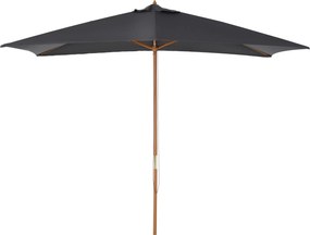 Outsunny Umbrelă de Grădină cu Frânghie și Orificii de Ventilație,  2.95x2x2.55 m, Gri Închis | Aosom Romania