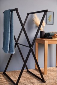 Wenko Suport pliabil pentru prosoape LAVA – negru