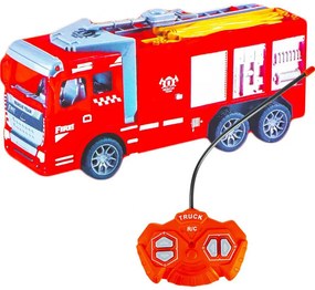 Camion RC, pompieri, 22x7,5x10 cm