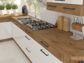 Dulap de bucătărie pentru alimente Virion 40 DK 210 2F (stejar lancelot + alb). 1032561