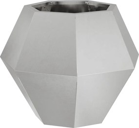 vidaXL Jardinieră Argintiu 50 x 50 x 40 cm Oţel inoxidabil