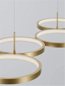 Lustra LED suspendata design modern MAGNUS R4 aurie
