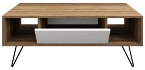 Măsuță de conferință Mistico White and Walnut