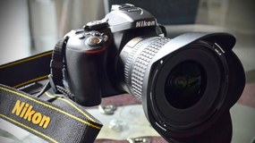 Tablou canvas aparat foto Nikon - 80x50cm