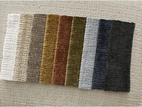 Taburet bej cu tapițerie din chenille Leonore – Bobochic Paris