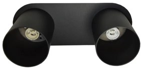 Plafonieră CREEP 2xGU10/25W/230V negru