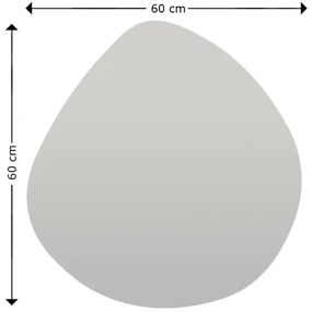 Oglindă de perete BESSO 60x60 cm negru