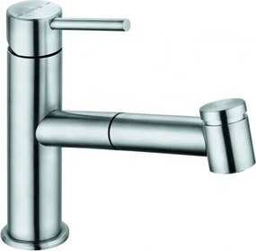 Baterie bucatarie Kludi Steel cu pipa extractibila