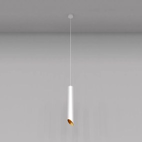 Pendul design tehnic Lipari alb, auriu