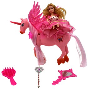 Set prințesă cu unicorn 18 cm