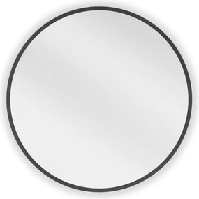 Mexen Loft oglindă de baie rotundă 50 cm, ramă neagră - 9850-050-050-000-70