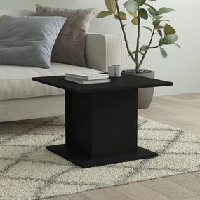 vidaXL Masă de cafea, negru, 55,5x55,5x40 cm, lemn compozit