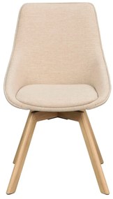 Scaune de dining bej 2 buc. Alison – Rowico