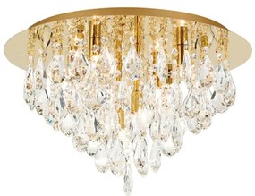 Plafoniera cristal K9 design elegant CELESTE D-45 aurie