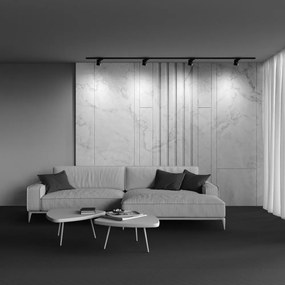 Spot LED, accesoriu pentru sinele monofazate Unity, Onda negru