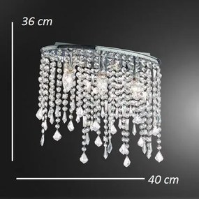 Plafonier cu cristale Venezian RAIN PL3 008370