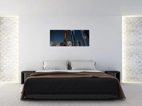 Tablou cu orașul nocturn (120x50 cm)