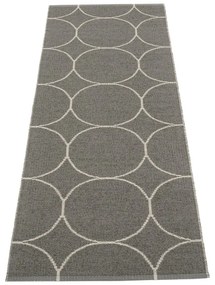 Covor tip traversă pentru interior și exterior gri închis 70x200 cm Boo Charcoal Linen – Pappelina