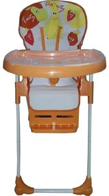 Scaun de masa pentru copii si bebe Baby Care™ reglabil in 3 trepte,pliabil, centura de siguranta, sezut comfortabil, masuta detasabila, functie