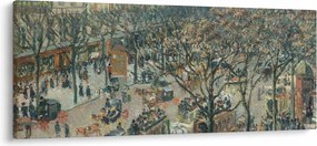 Tablou - Camille Pissarro, Boulevard des Italiens, Morning, Sunlight, reproducere (120x50 cm)