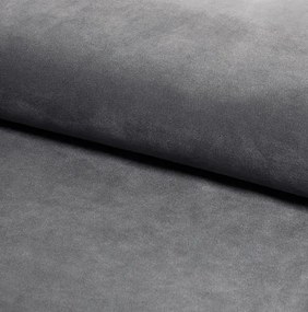 Pat tapiţat SIERRA VELVET 120 x 200 cm culoare gri/stejar