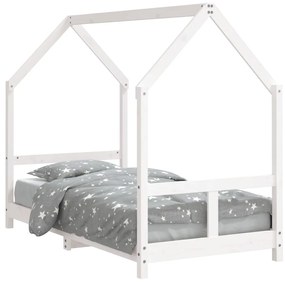 835725 vidaXL Cadru de pat pentru copii, 80x160 cm, lemn masiv de pin