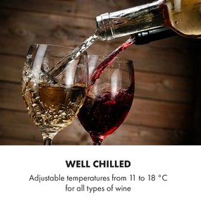 Barolo 28 Uno, răcitor de vinuri, 70 de litri, 11 - 18 ° C, o zonă