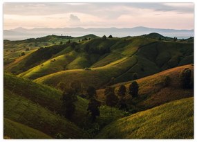 Tablou - Priveliște spre dealurile din Thailanda (70x50 cm)
