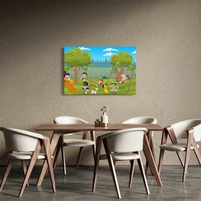 Tablou - Copii la locul de joacă (90x60 cm)