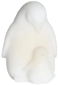 Decorațiune luminoasă albă cu baterii ø 9 cm Penguin – Sirius