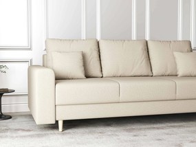 Canapea extensibilă dumonde cu ladă de depozitare si sezut confortabil din spuma high-density, Kronos Enjoy Camel 210x100 cm